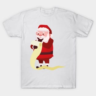 hmmm santa with list gifts T-Shirt